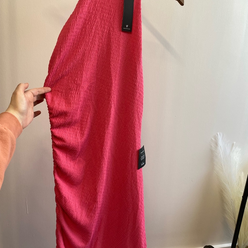 Lulus asymmetrical dress with side adjustment high low - Picture 2 of 3